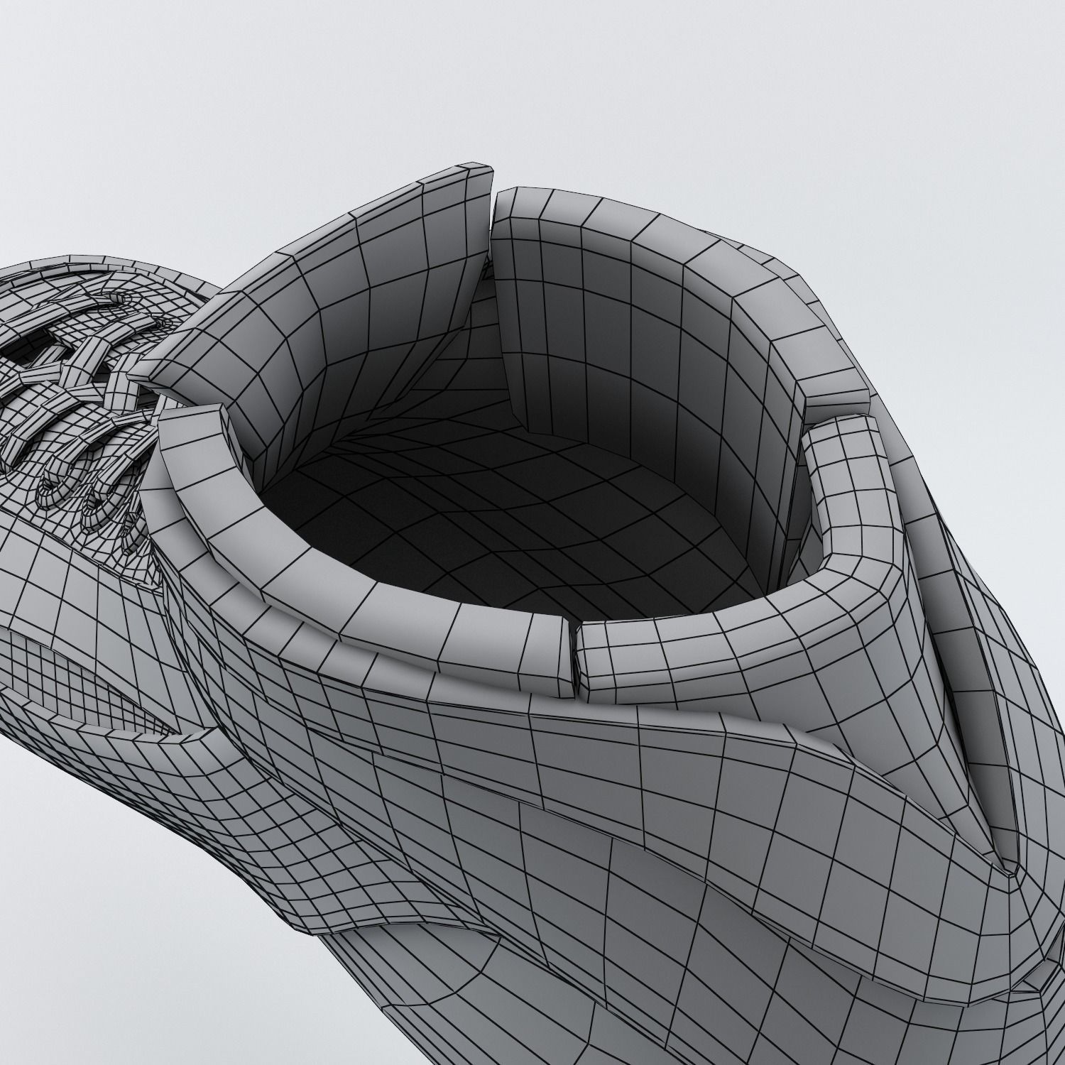 Leather Long Track Speed Skate Low-poly 3D model_26