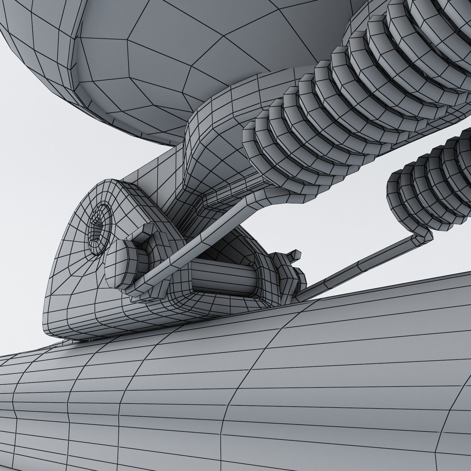 Leather Long Track Speed Skate Low-poly 3D model_27