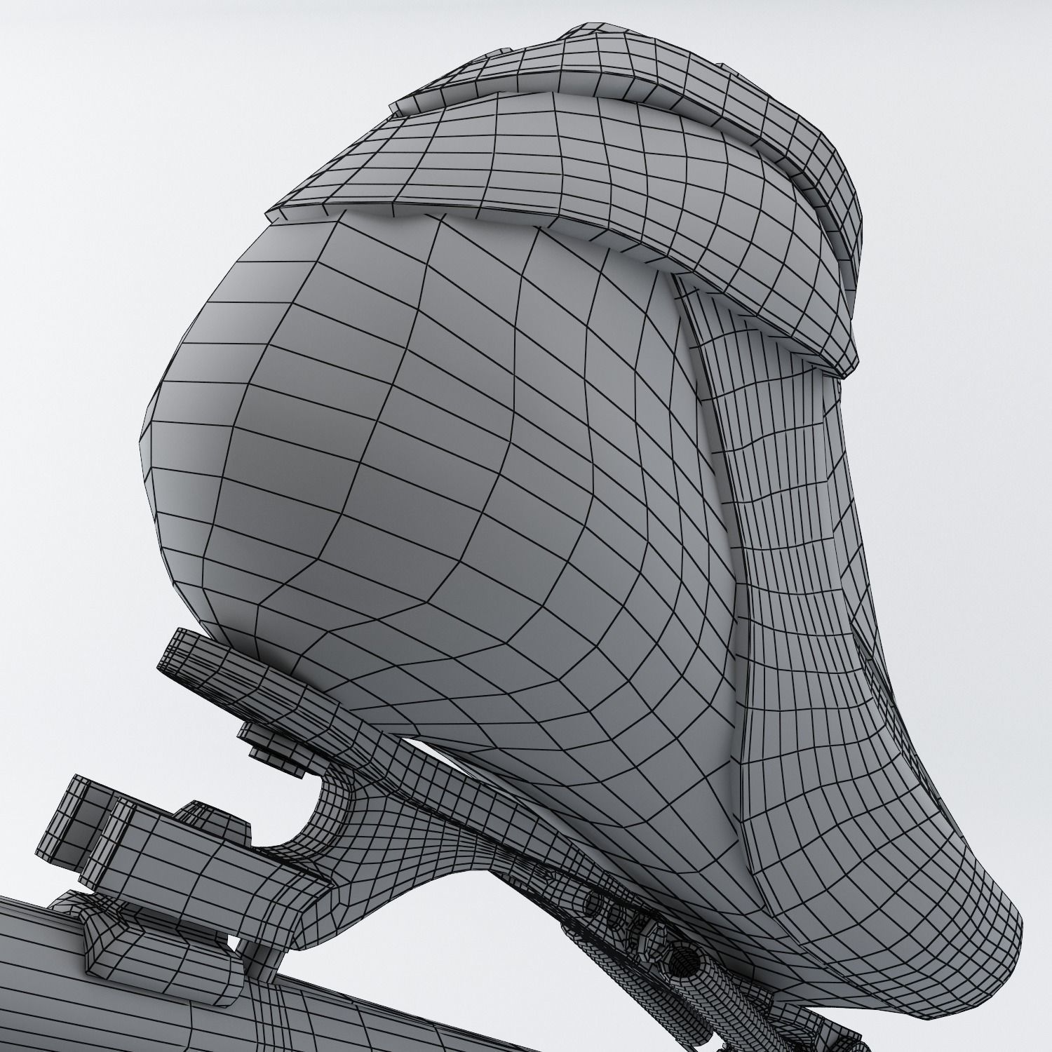 Leather Long Track Speed Skate Low-poly 3D model_21