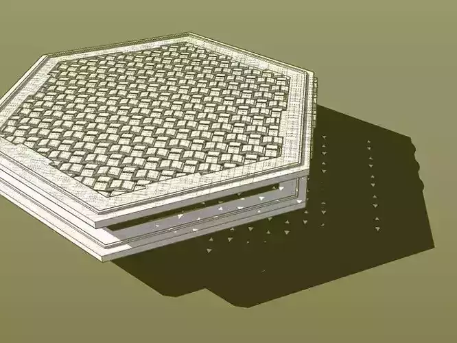 Coaster weave and base Free 3D print model
