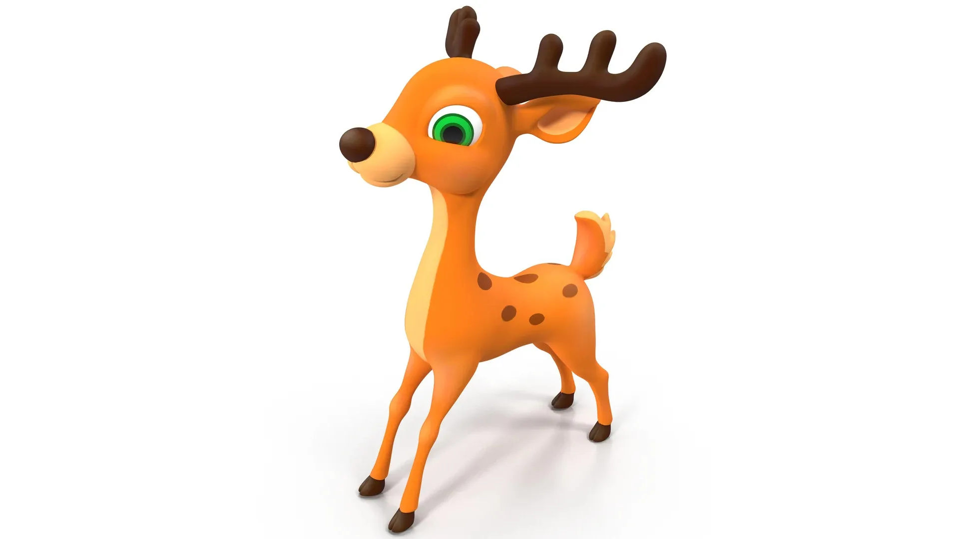 Cartoon Deer 3D model