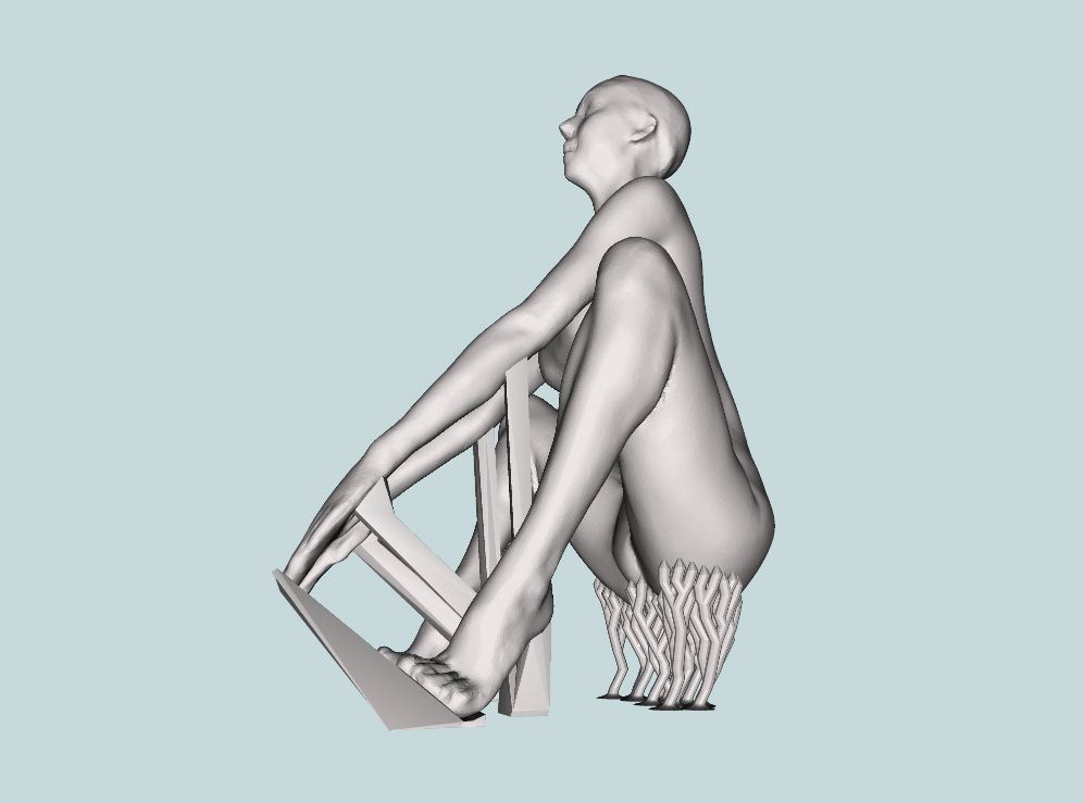 Nova - Frog pose 3D print model_2