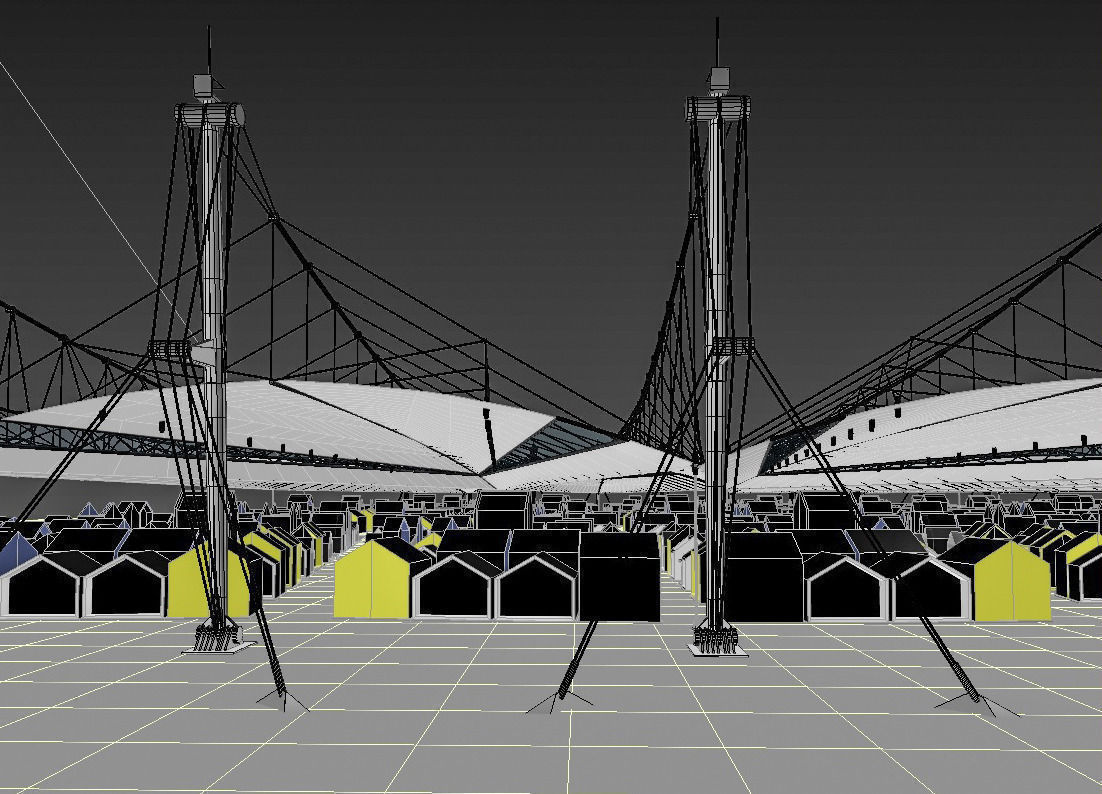 market stadium 3D model_4