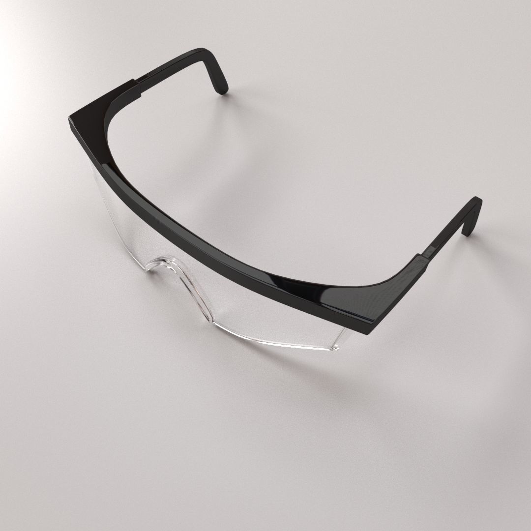 Safety Glass 3D model_1