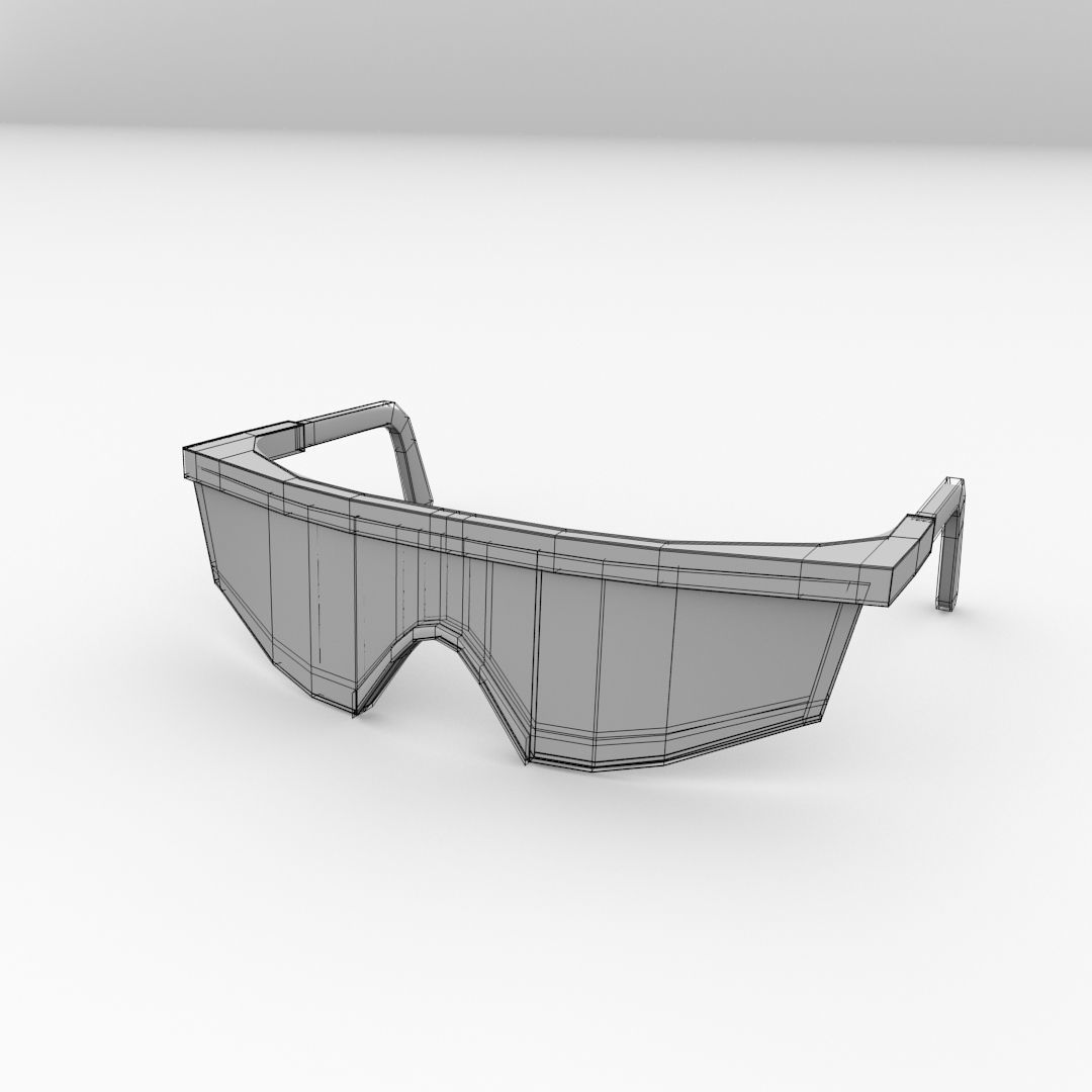 Safety Glass 3D model_4