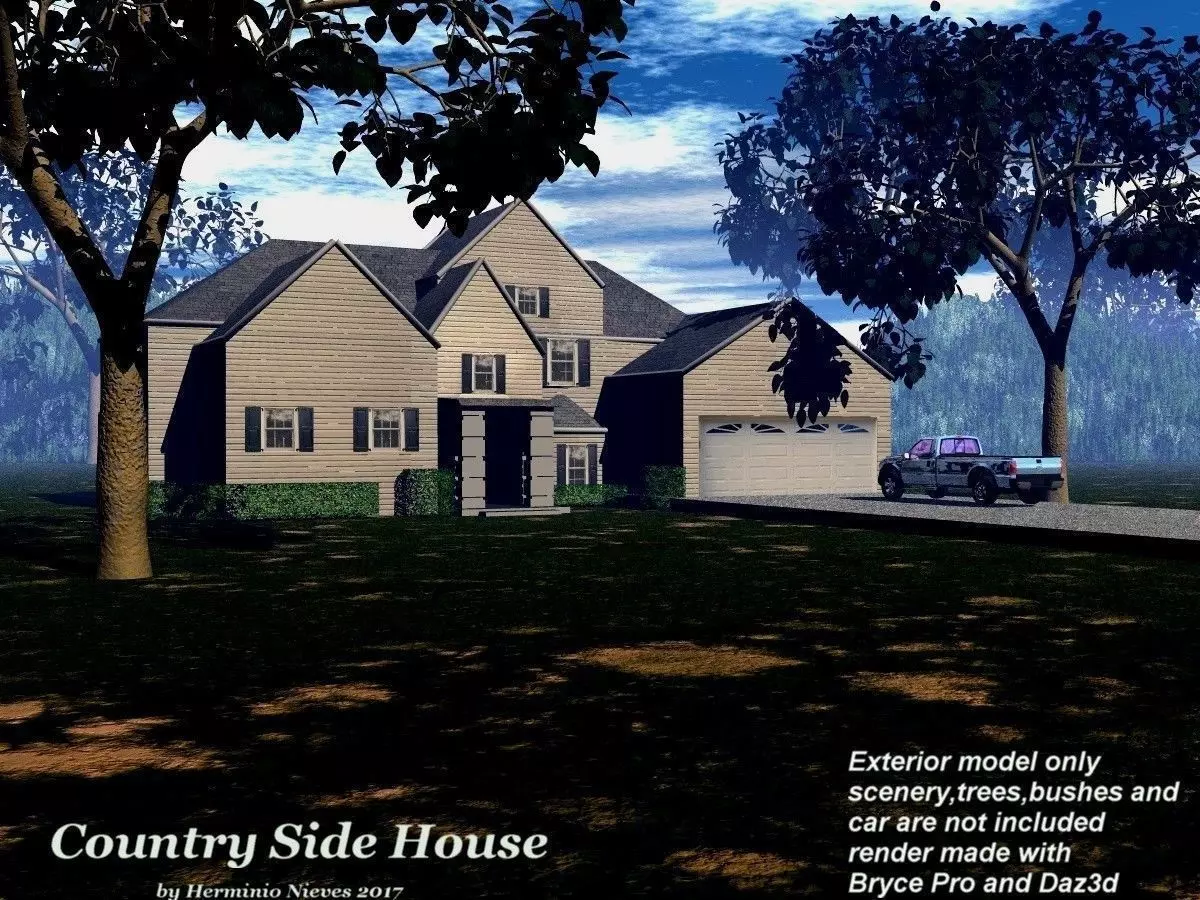 Country Side House Free 3D model