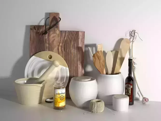 Composition of Kitchen Utensils