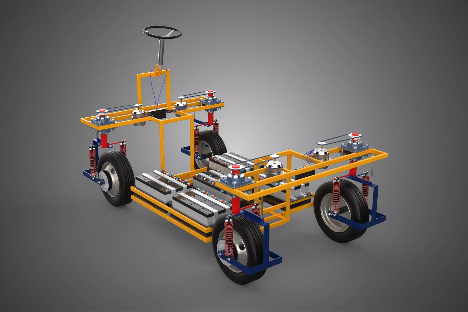 BATTERY PACK CHASSIS ELECTRIC VEHICLE EV CAR DIY COMPONENT PART 3D model