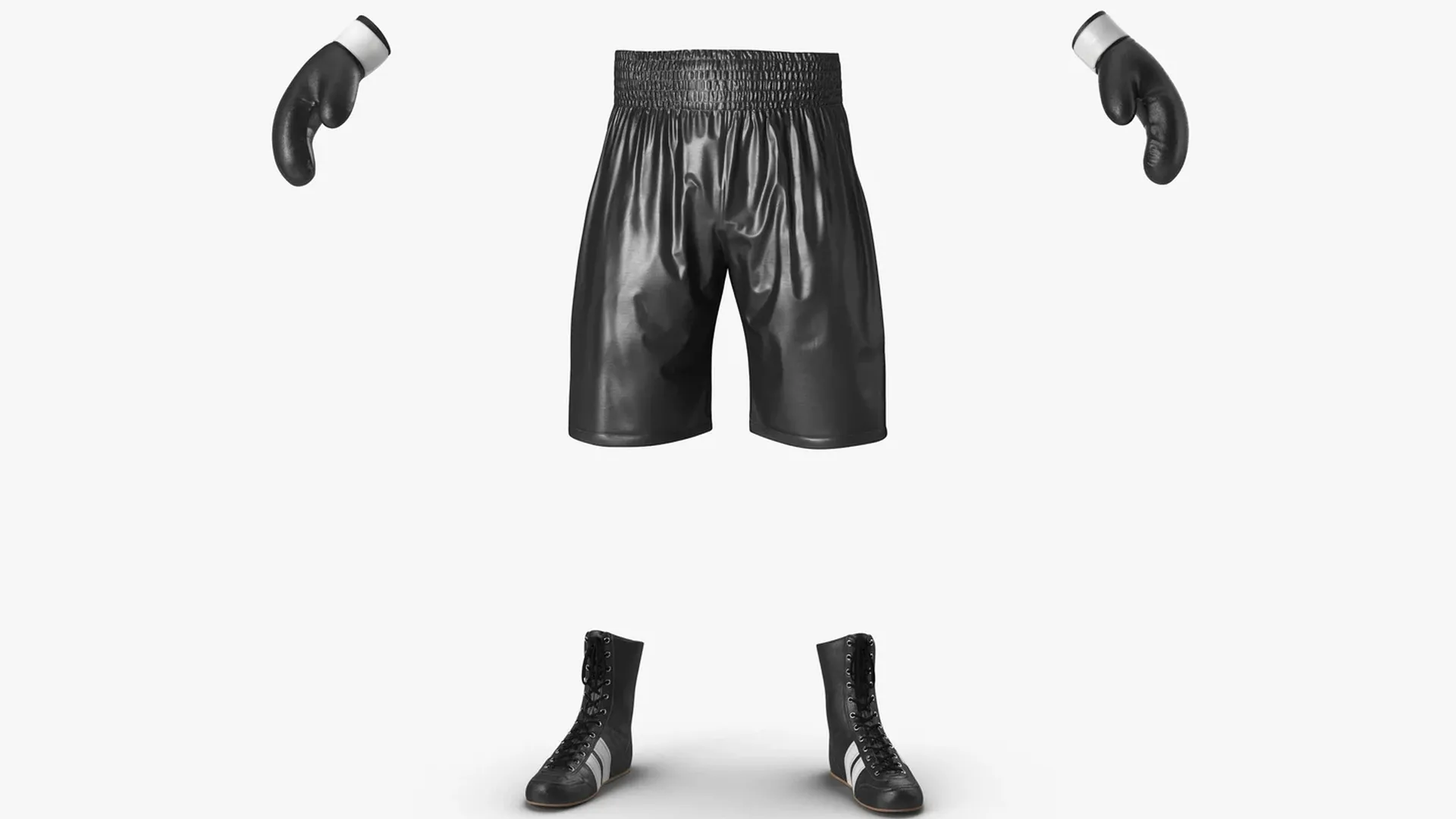 Boxing Gear Black 2 3D model