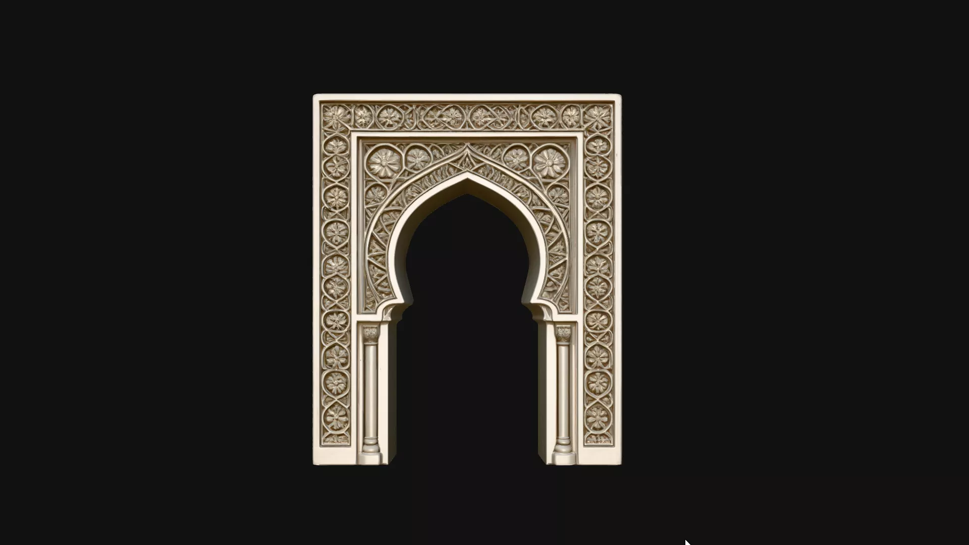Moorish Arch Gateway Model Design 7 - 3D Print Model 3D print model