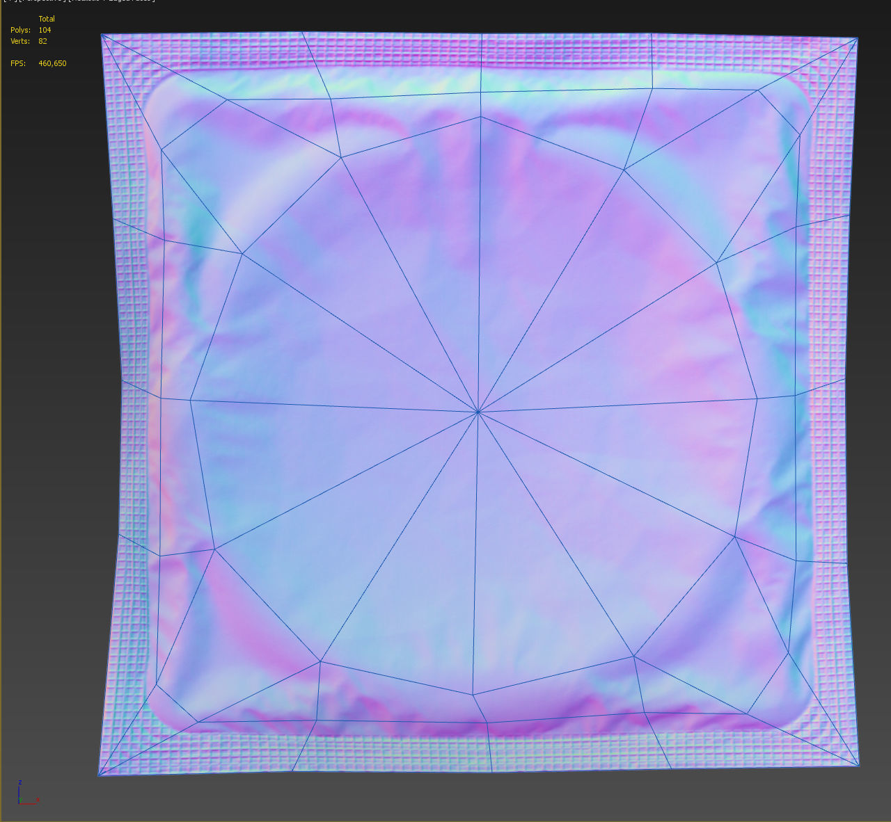 Condom PBR Game-Ready silver Low-poly 3D model_3