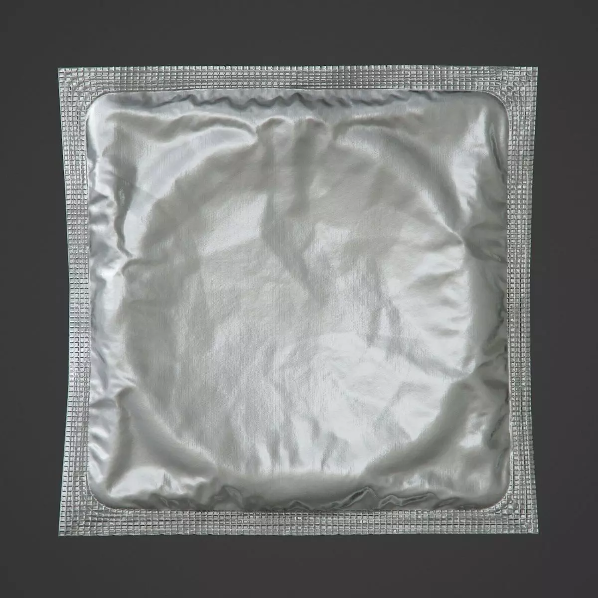 Condom PBR Game-Ready silver Low-poly 3D model_0