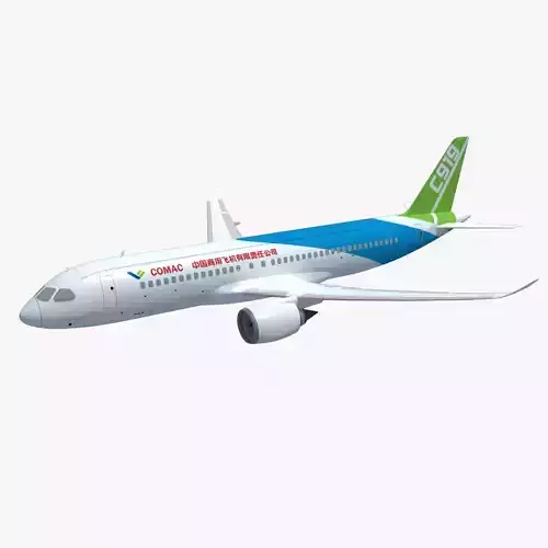 Chinese Trunk Aircraft C919 3D model