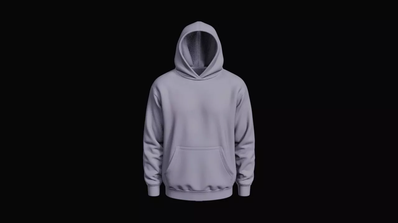Everyday Casual Pullover Hoodie 3D print model