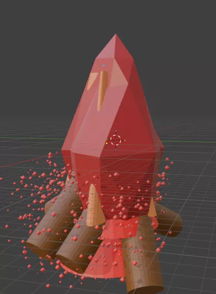 Low poly Fire effect 3D model Free 3D print model