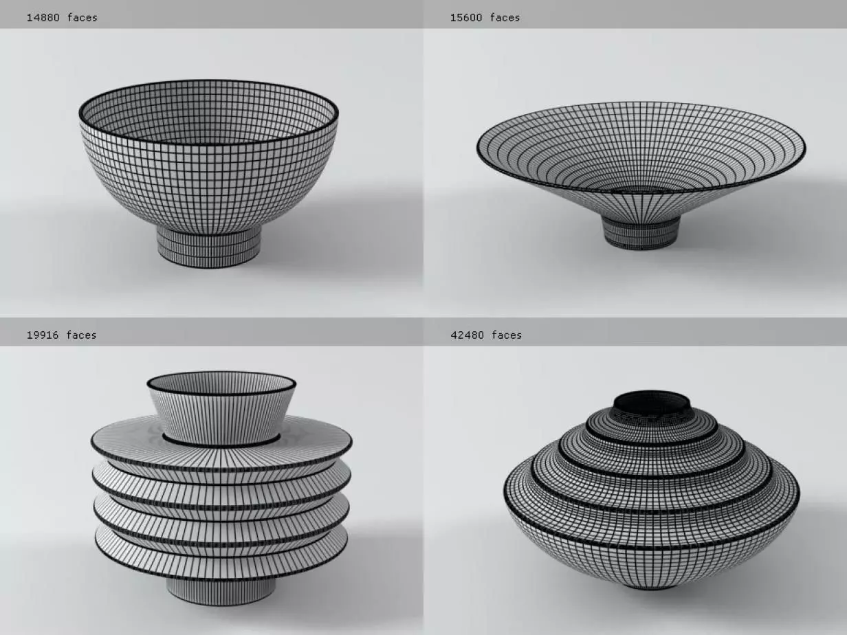 Vases Bowls 3D model_3