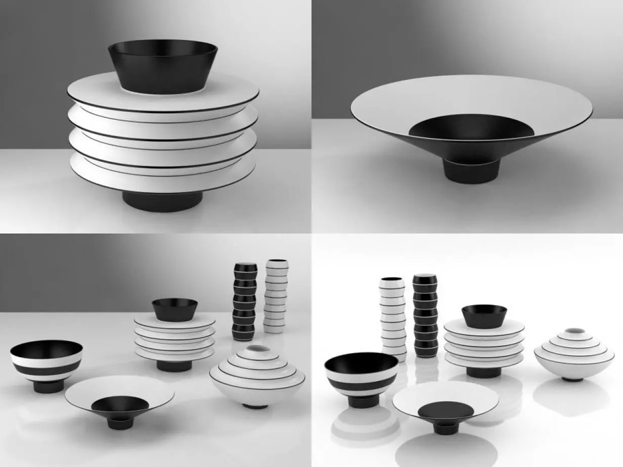 Vases Bowls 3D model_1
