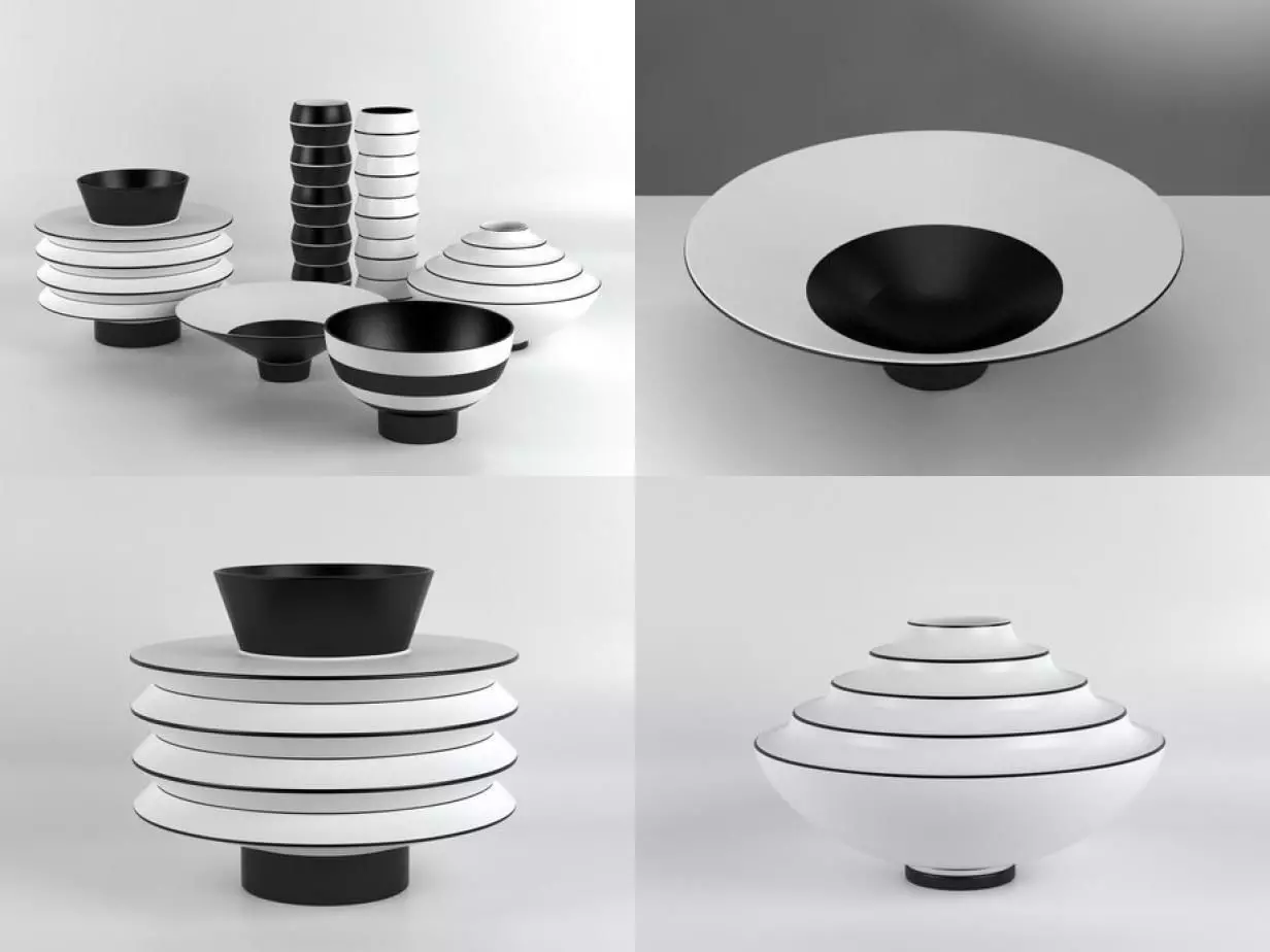 Vases Bowls 3D model_2