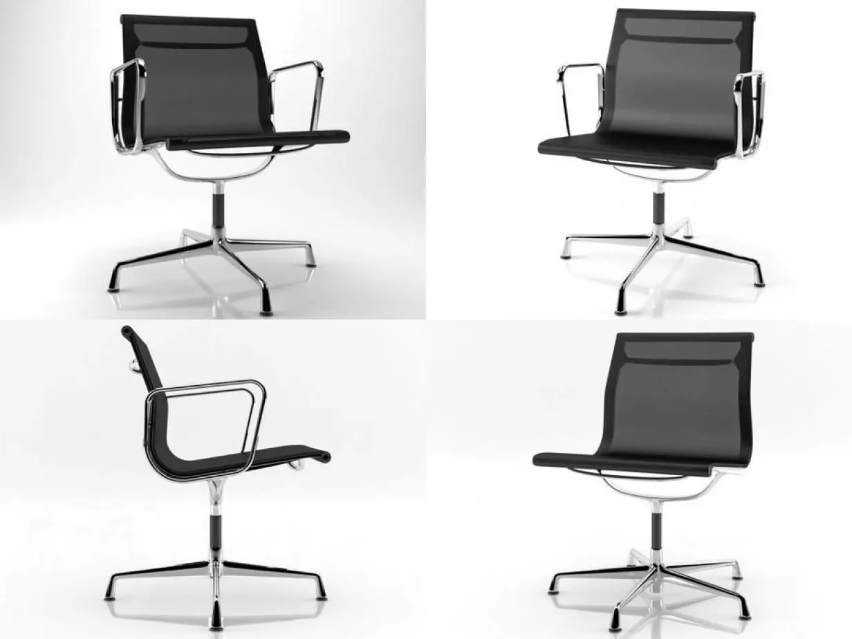 Aluminium chairs 106 108 3D model_0