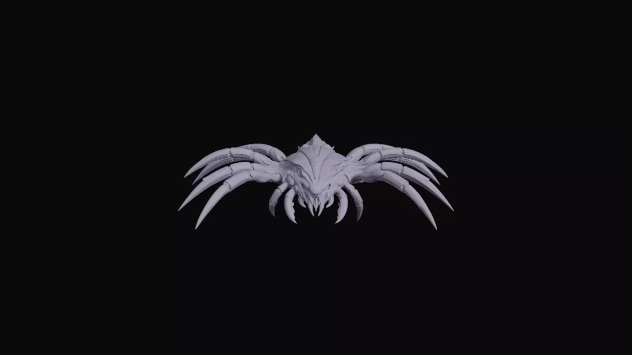 Spiked Monstrous Spider Overlord 3D print model