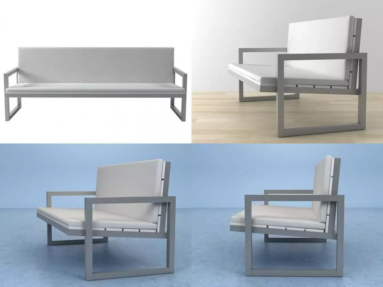 Saler 2 3-Seat 3D model_2