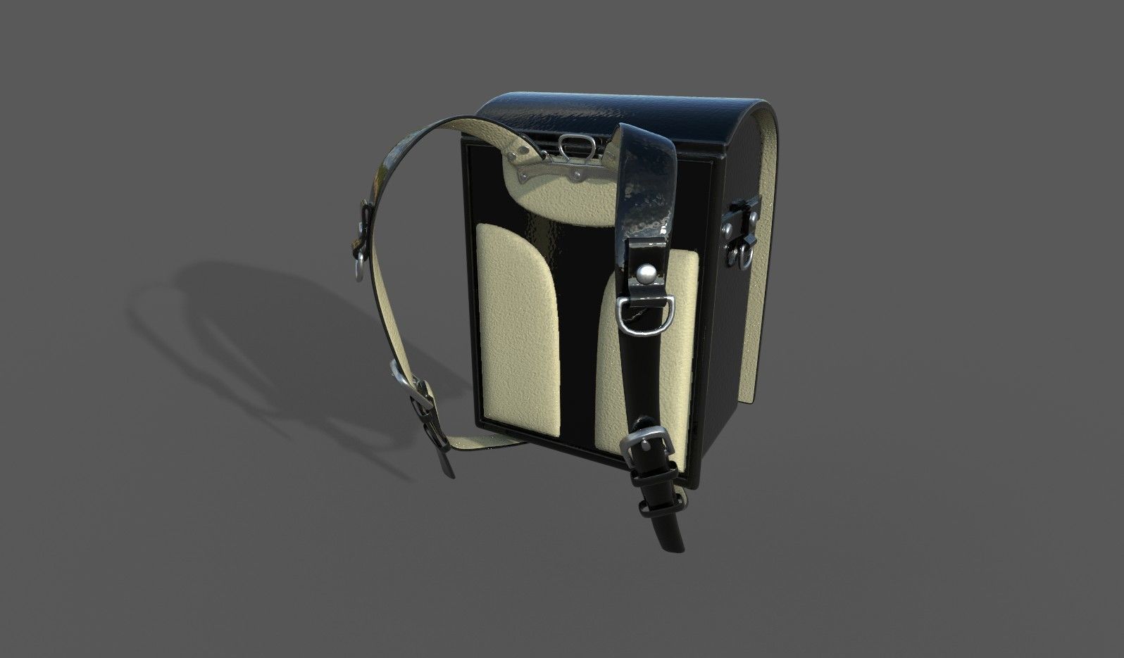 Japanese SchoolBag - Randoseru - Low-poly 3D model_2