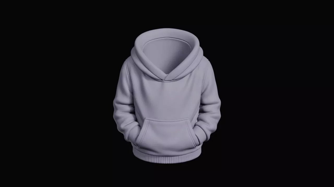 Casual Pullover Sweatshirt Hoodie 3D print model