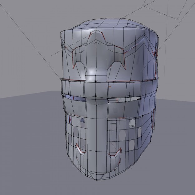 3D Model of a Norman knight Helmet 3D model_7