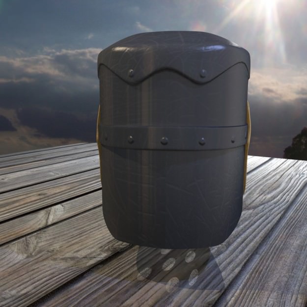 3D Model of a Norman knight Helmet 3D model_5
