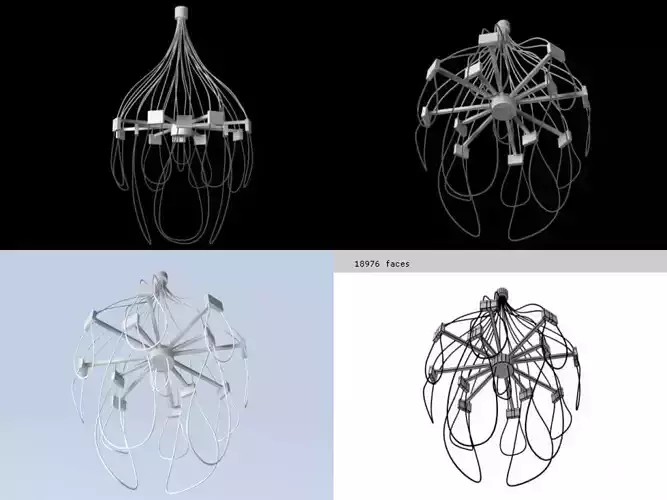 Jellyfish Chandelier  prototype