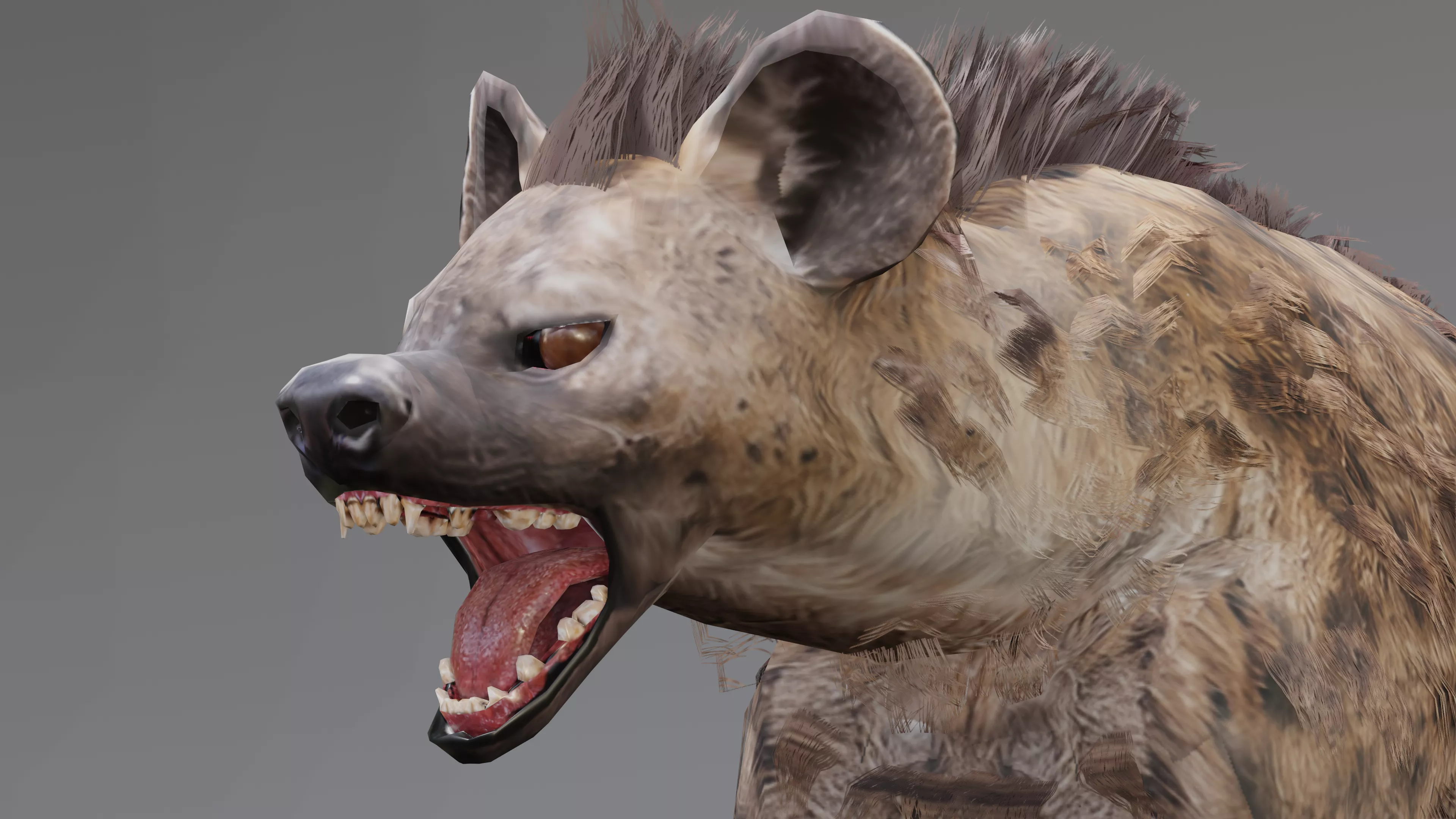 Hyena 3D Model Textured Rigged Game Ready Low-poly 3D model