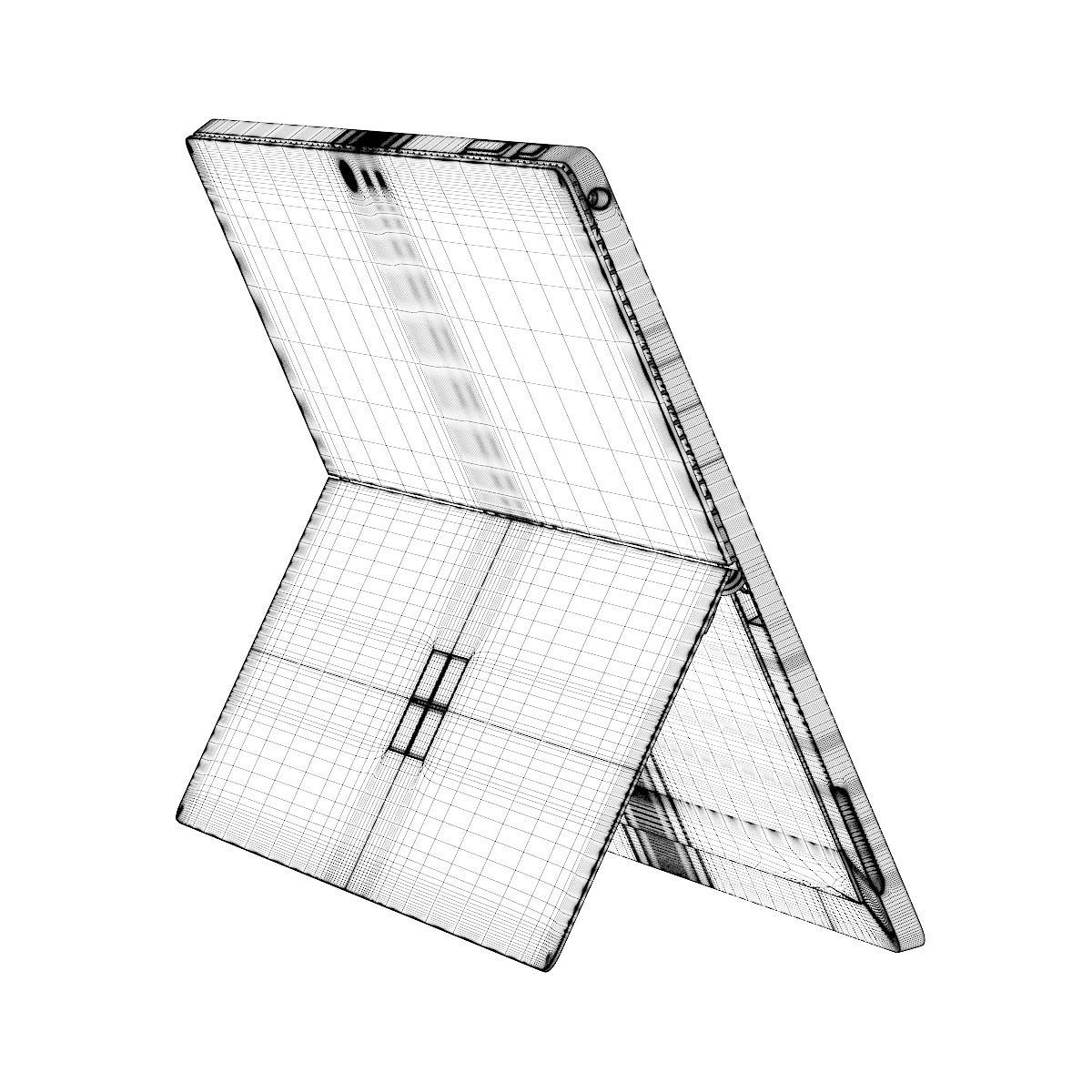 Surface Tablet Opened 3D model_5