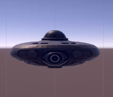 3D Spaceship Flying Saucer Galactic Class 3D model