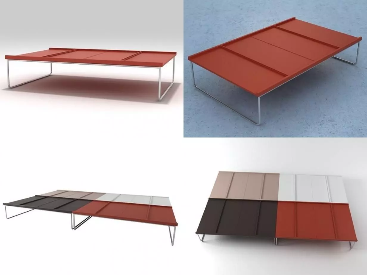 Malmo four different tables 3D model_1