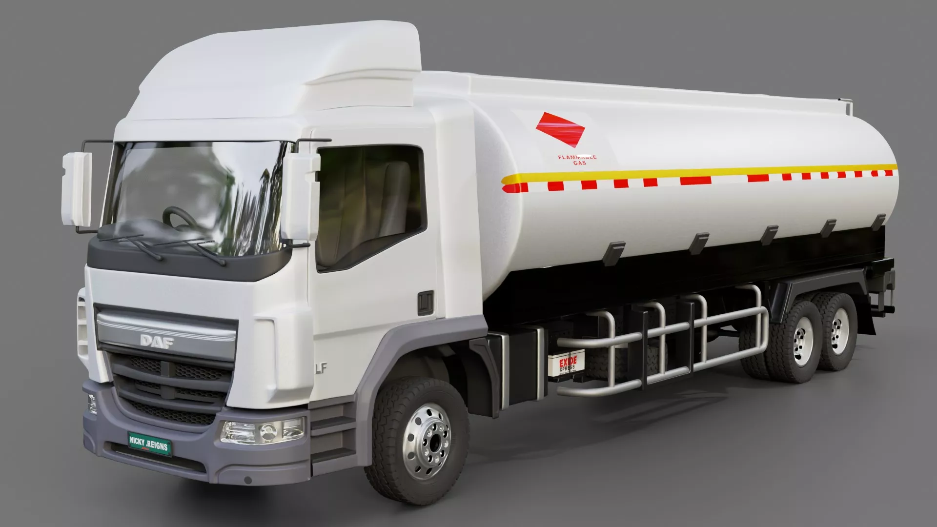 DAF LF 220 Fuel Tanker 2013 3D model