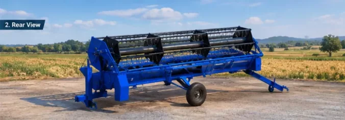 Agricultural Trailer Type Harvester Header - Combine Cutting