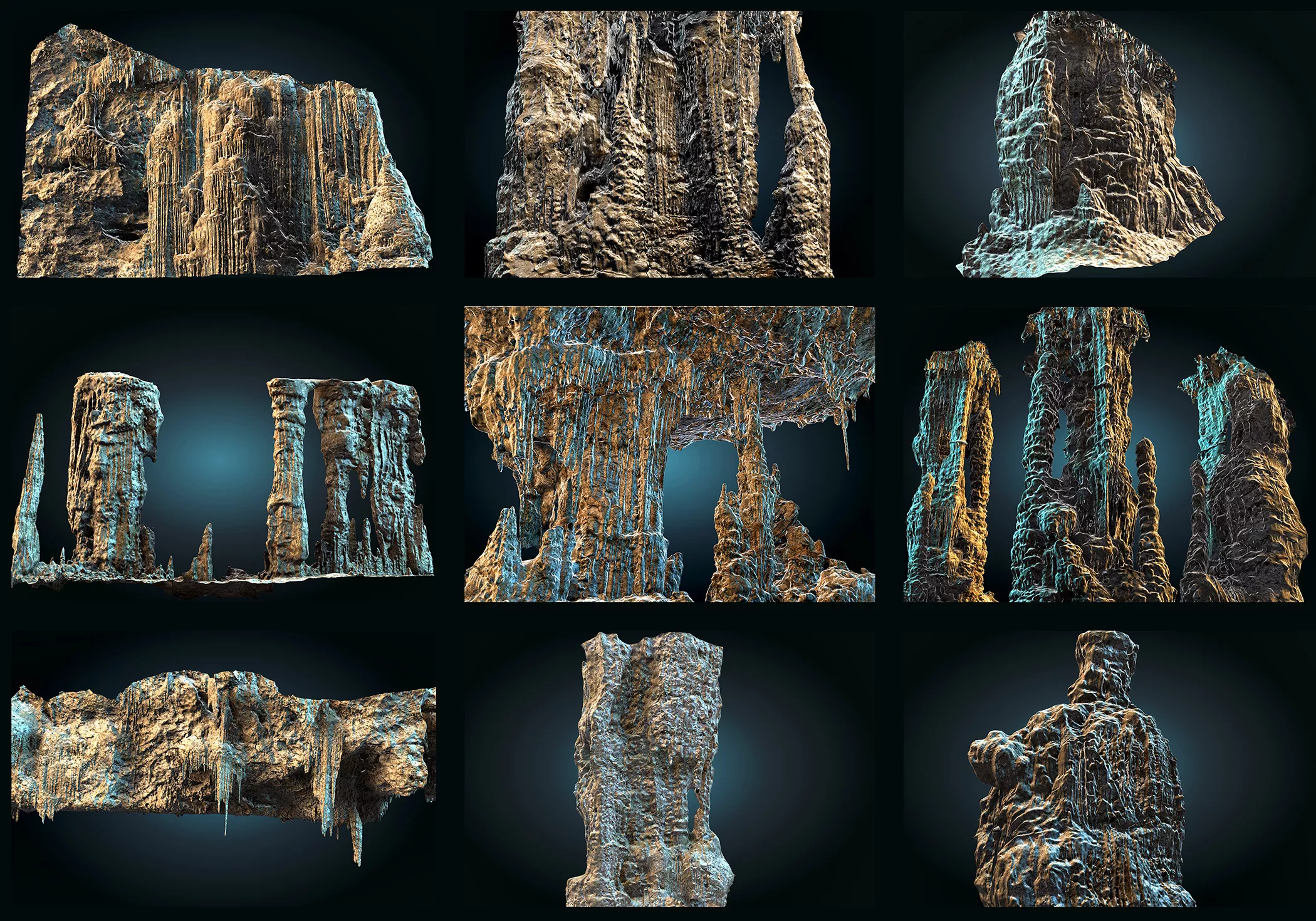 Neptune Grotto Scan Pack 9 Low-poly 3D model