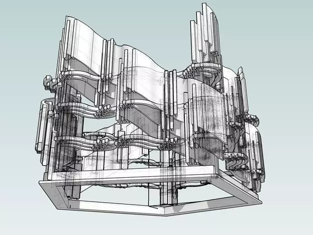 Lighthouse series light cage 3 Free 3D print model