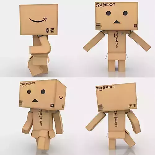 Danbo Full Rigged Low-poly 3D model