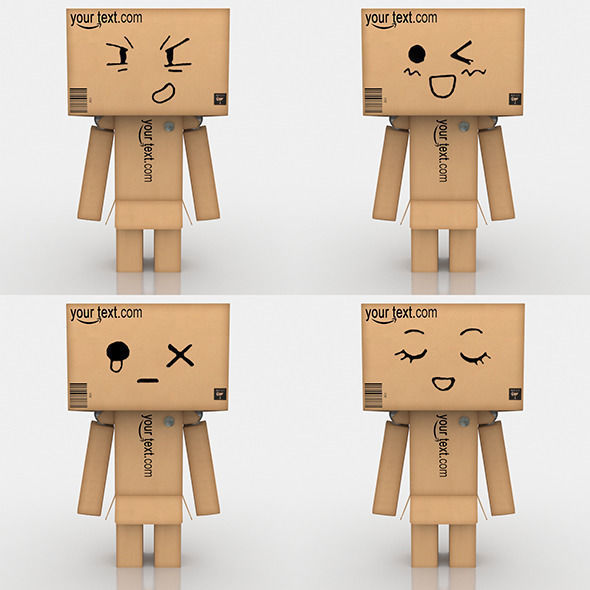 Danbo Full Rigged Low-poly 3D model_4