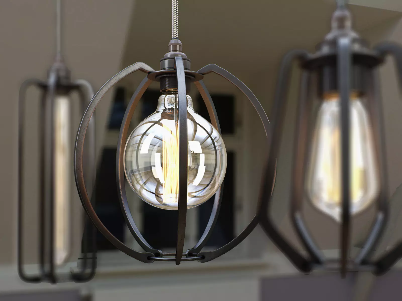 Farriers Cage Globe  Long and Teardrop 3D model_0