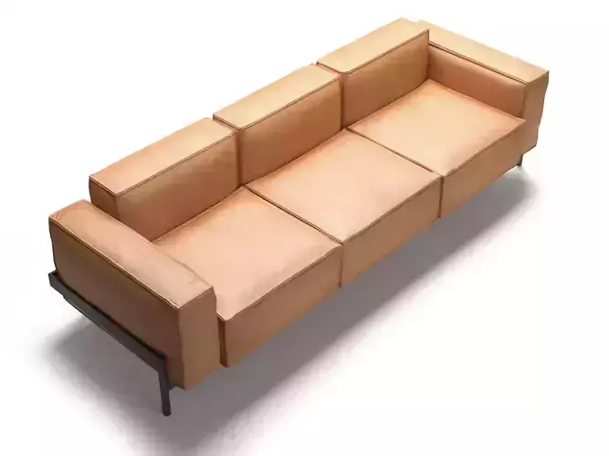 DS-21-03 leather sofa