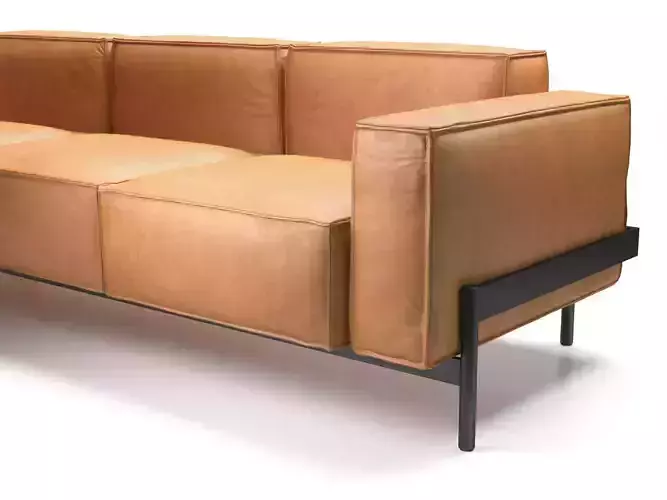 DS-21-03 leather sofa 3D model