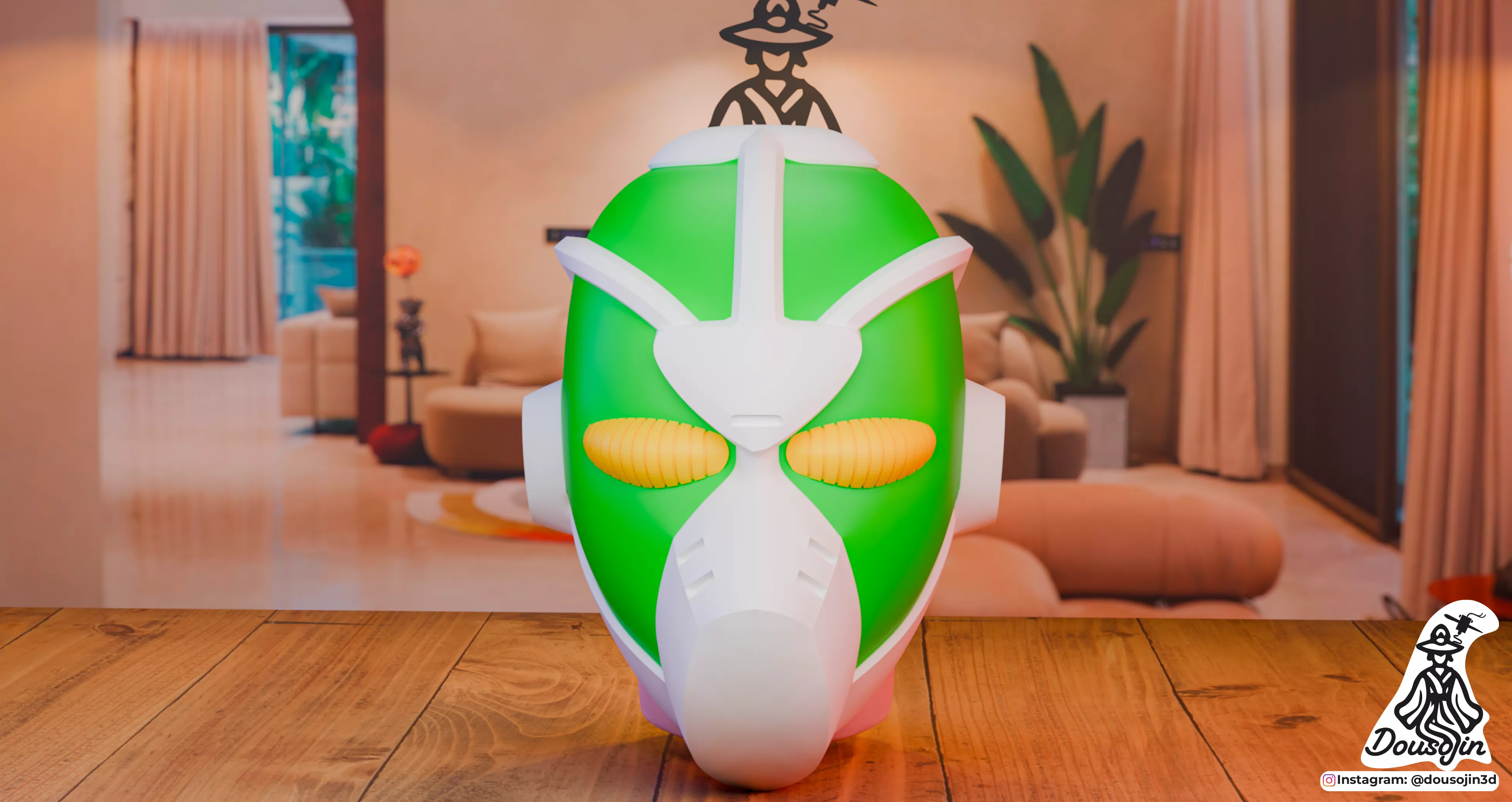 Hierophant Green Mask Noriaki Kakyoin JoJos Bizarre Adventure Free 3D print model