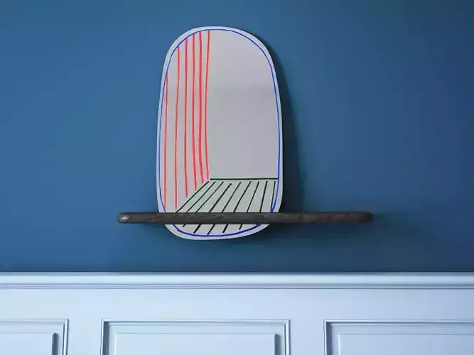 New Perspective Mirror  Shelf 3D model