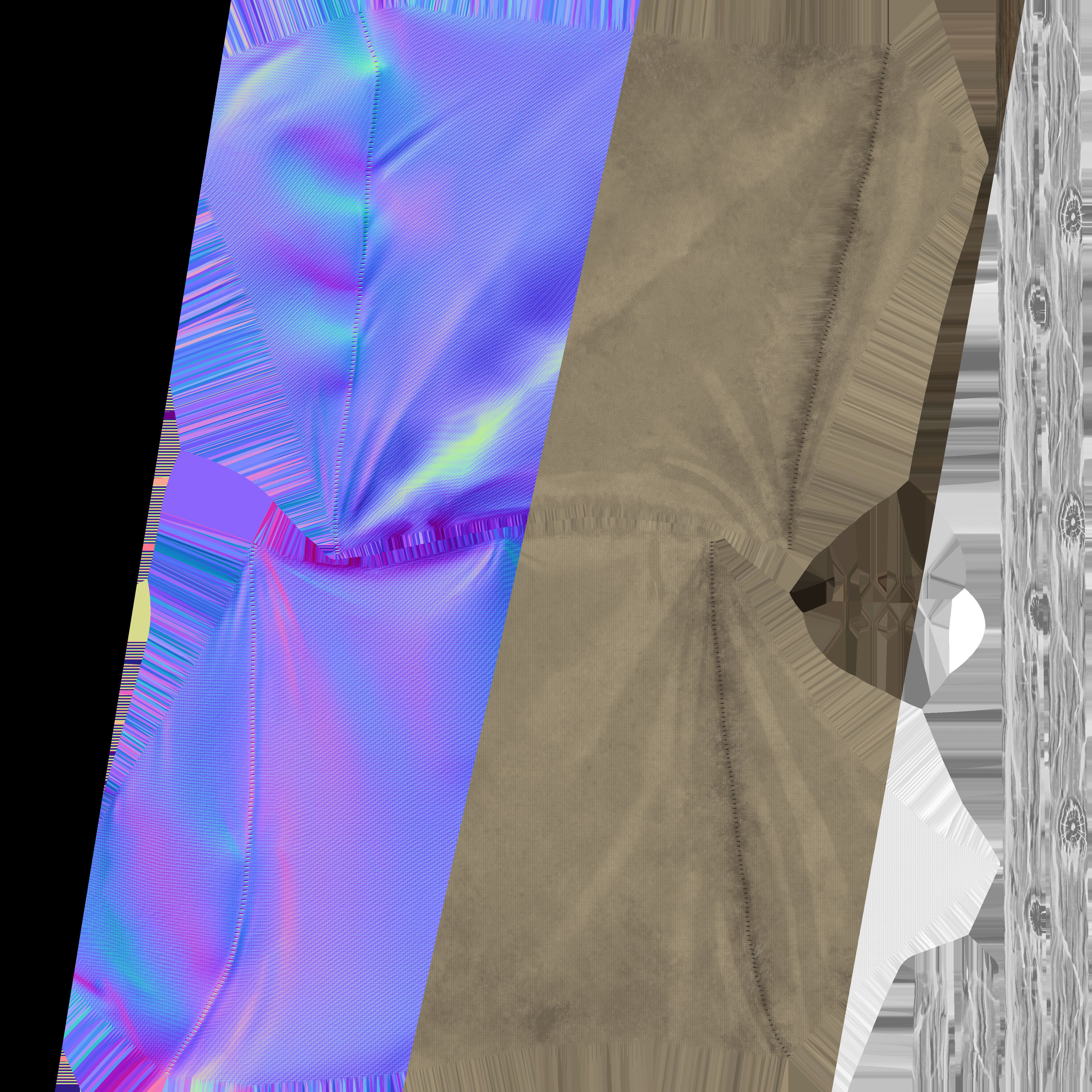 Tent Low-poly with rope Low-poly 3D model_17