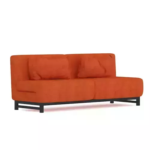 Orange Fabric Sofa