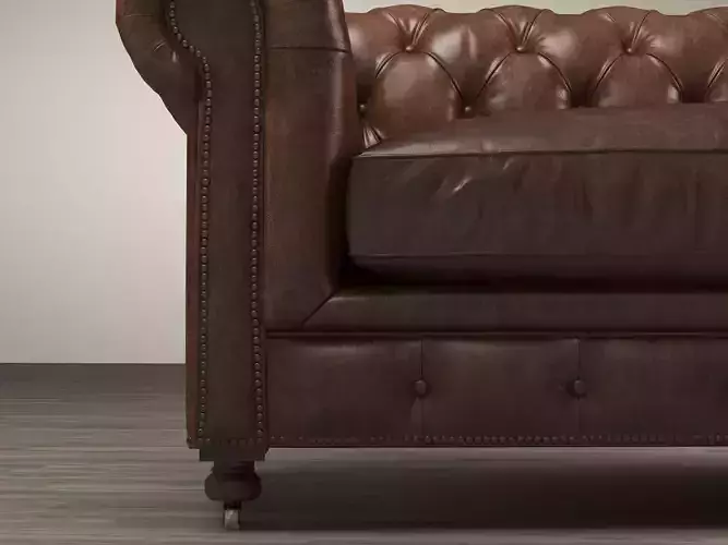 60 Kensington Leather Sofa