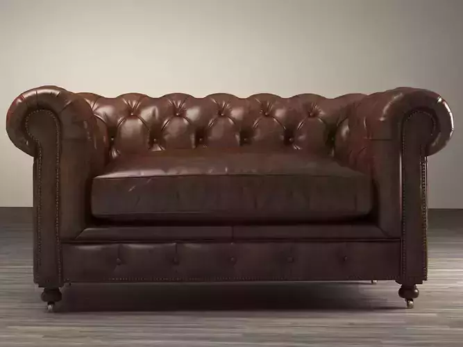 60 Kensington Leather Sofa