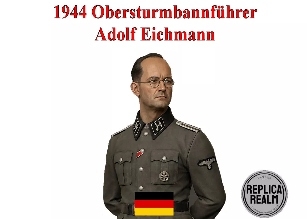 1944 Obersturmbannfuhrer Adolf Eichmann 3D print model